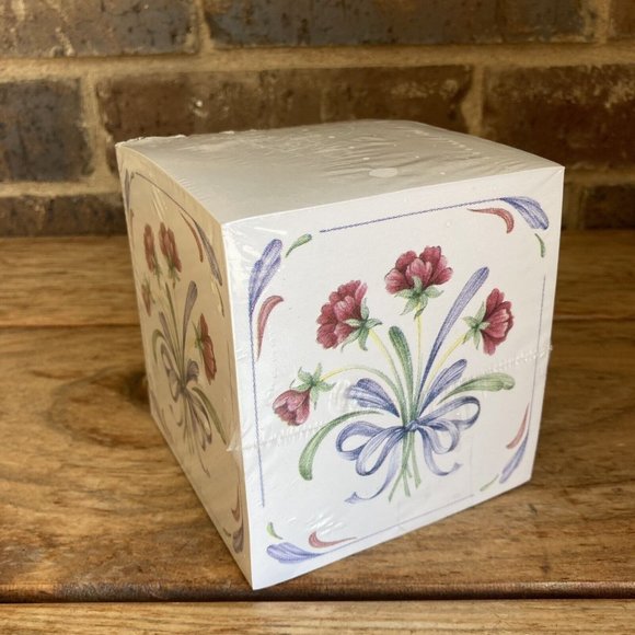 Poppies on Blue By Lenox 4” Note cube Replacement Pack - Picture 1 of 7